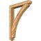 Ekena Millwork Thorton Arts and Crafts Rough Sawn Bracket w/ Offset Brace, Western Red Cedar, 6"W x 36"D x 48"H BKT0604X36X48THR03RWR - alternate 1